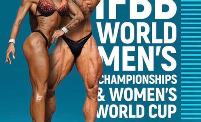 2022 IFBB MEN’S WORLD CHAMPIONSHIPS AND WOMEN’S WORLD CUP locandina