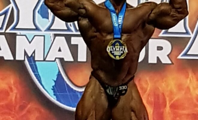 MICHAL KRIZANECK VINCE OLYMPIA AMATEUR ITALY 2022