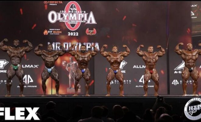 2022 mister olympia first callout samson dauda vs brandon curry vs hadi choopan vs derek lunsford vs nick walker vs big rami posa di doppi bicipiti frontali