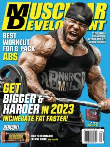 shaun clarida sulla cover di muscular development di gennaio 2023