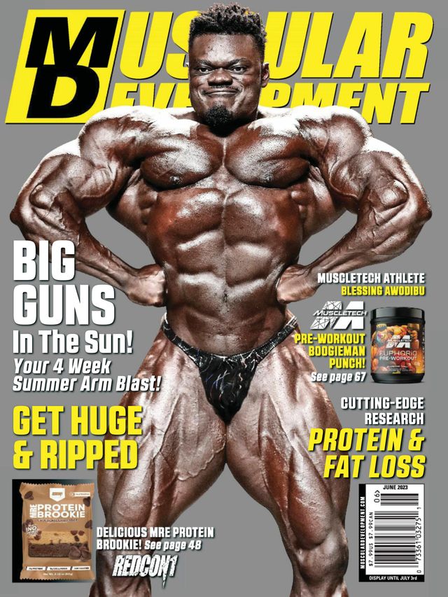 blessing awodibu sulla cover di muscular development di giugno 2023