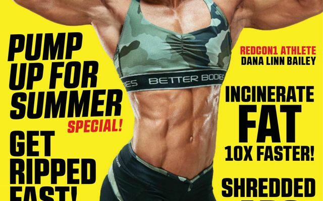 DANA LINN BAILEY SULLA COVER DELLA RIVISTA MUSCULAR DEVELOPMENT DI LUGLIO 2023