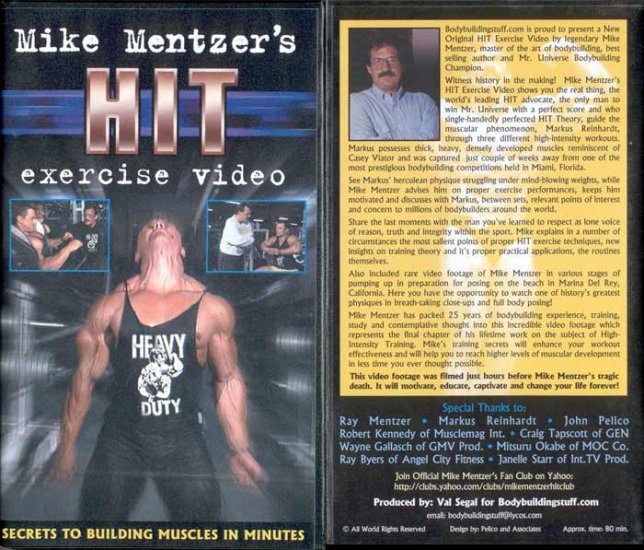 MIKE MENTZER HIT DVD