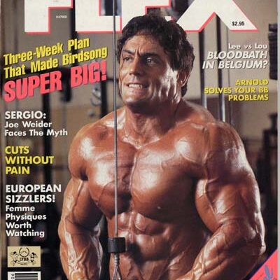 BOB BIRDSONG sulla cover della rivista flex magazine