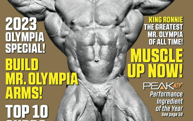 RONNIE COLEMAN SULLA COVER DELLA RIVISTA MUSCULAR DEVELOPMENT DI NOVEMBRE 2023