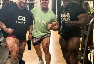 TIM BUDESHEIM jay cutler e rubiel mosquera si allenano durante il fibo 2024 al KRAFT STATION GYM COLOGNE GYM